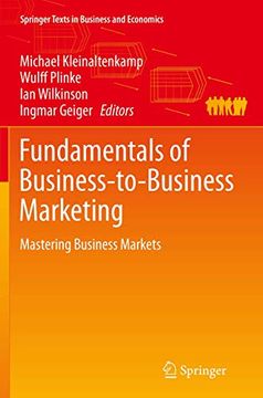 portada Fundamentals of Business-To-Business Marketing: Mastering Business Markets (in English)