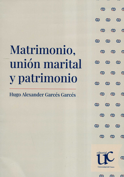 portada MATRIMONIO UNION MARITAL Y PATRIMONIO