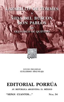 portada Lazarillo de Tormes*Vida del buscón don Pablos (Colección Sepan Cuantos: 034) (Spanish Edition)