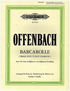 portada Barcarole aus Hoffmanns Erzählungenfür Klavier