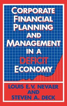 portada corporate financial planning and management in a deficit economy (en Inglés)