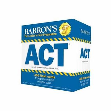 portada Barron's ACT Flash Cards, 2nd Edition: 410 Flash Cards to Help You Achieve a Higher Score