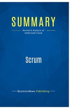 portada Summary: Scrum: Review and Analysis of Sutherland's Book