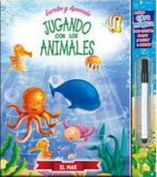 portada Jugando con los Animales- el mar (Con Marcador) (in Spanish)