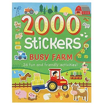 portada 2000 Stickers Busy Farm Activity Book 