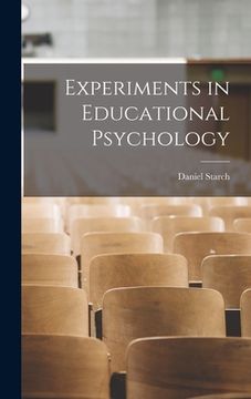 portada Experiments in Educational Psychology (in English)