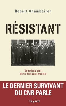 portada Résistant: Entretiens Avec Françoise Bechtel