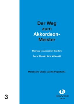 portada Der Weg zum Akkordeonmeister 3: Etüden und Vortragsstücke mit 2. Stimme ad lib (en Alemán)