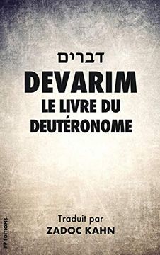 portada Devarim: Le Livre du Deutéronome (in French)