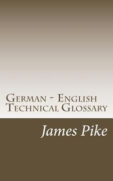 portada German - English Technical Glossary (en Inglés)