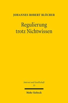 portada Regulierung Trotz Nichtwissen: Epistemisches Vertrauen als Handlungsressource und Methode im Recht (en Alemán)