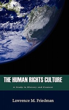portada the human rights culture: a study in history and context (en Inglés)