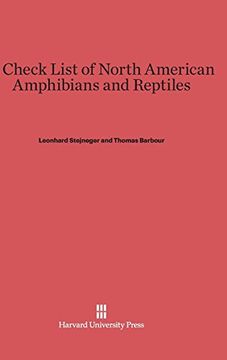 portada A Check List of North American Amphibians and Reptiles (en Inglés)