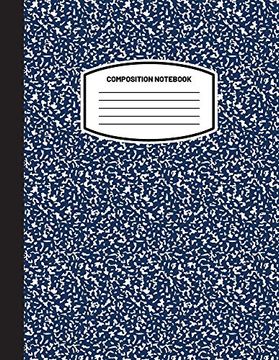 portada Classic Composition Notebook: (8. 5X11) Wide Ruled Lined Paper Notebook Journal (Dark Blue) (Notebook for Kids, Teens, Students, Adults) Back to School and Writing Notes (en Inglés)
