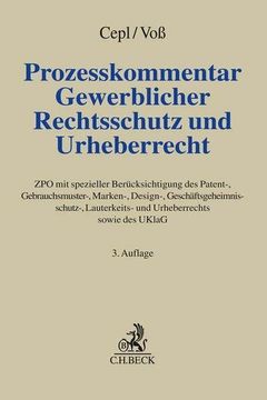 portada Prozesskommentar Gewerblicher Rechtsschutz und Urheberrecht (en Alemán)