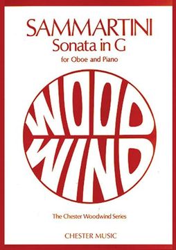 portada Giovanni Sammartini: Sonata in g for Oboe and Piano (Chester Woodwind) (in English)