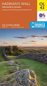portada Hadrian's Wall: Haltwhistle & Hexham (os Explorer) (en Inglés)