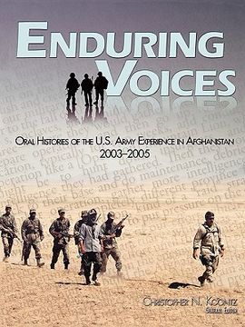 portada enduring voices: oral histories of the united states army experience in afghanistan, 2003-2005 (en Inglés)