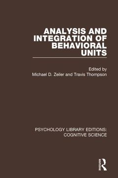 portada Analysis and Integration of Behavioral Units