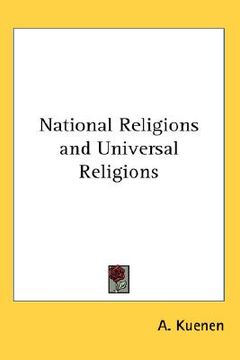 portada national religions and universal religions (en Inglés)