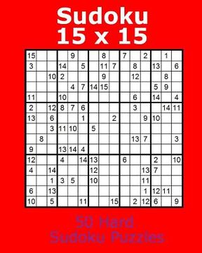 portada Sudoku 15 x 15 50 Hard Sudoku Puzzles