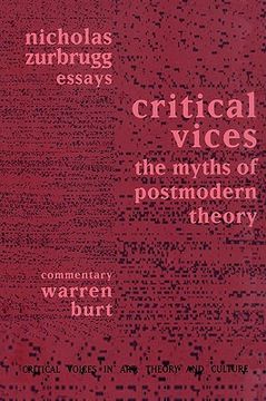 portada critical vices: the myths of postmodern theory (en Inglés)