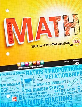 portada glencoe math course 1, student edition, volume 1