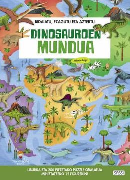 portada Dinosauroen Mundua (Bidaiatu, Ezagutu eta Aztertu) (en Euskera)