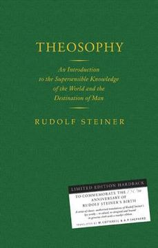 portada theosophy: an introduction to the supersensible knowledge of the world and the destination of man (in English)