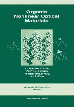 portada organic nonlinear optical materials (en Inglés)