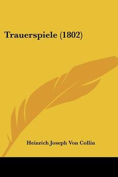 portada trauerspiele (1802) (en Inglés)
