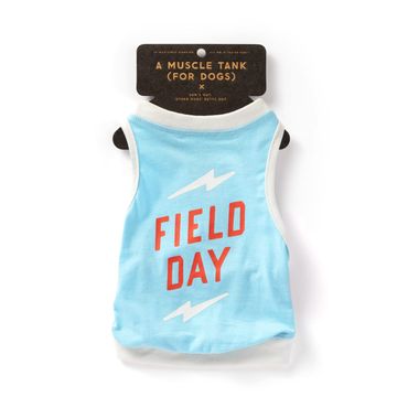 portada Brass Monkey Field day dog Tank; Pre-Shrunk Cotton pet Muscle Tank; X-Small (14" Chest); Cute dog Accessories With Eye-Catching Design