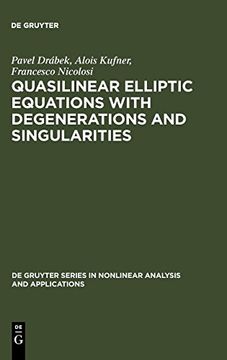 portada Quasilinear Elliptic Equations With Degenerations and Singularities (in English)