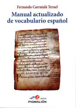 portada Manual Actualizado de Vocabulario Español