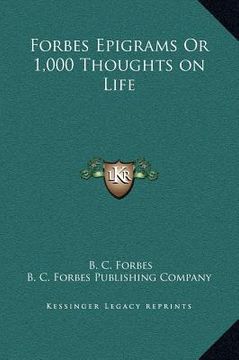 portada forbes epigrams or 1,000 thoughts on life (en Inglés)