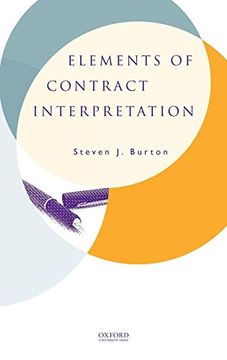 portada Elements of Contract Interpretation (en Inglés)