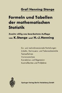 portada Formeln und Tabellen der mathematischen Statistik