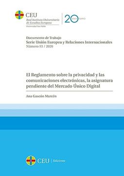 portada Reglamento Sobre la Privacidad y las Comunicaciones Electron (in Spanish)