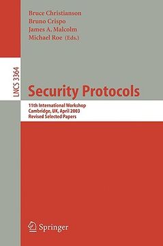 portada security protocols: 12th international workshop cambridge, uk, april 26-28, 2004: revised selected papers (in English)