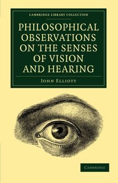 portada Philosophical Observations on the Senses of Vision and Hearing Paperback (Cambridge Library Collection - History of Medicine) (en Inglés)
