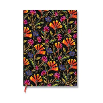 portada Paperblanks | Wild Flowers | Playful Creations | Softcover Flexis | Midi | Unlined | Elastic Band | 176 pg | 100 gsm (en Inglés)
