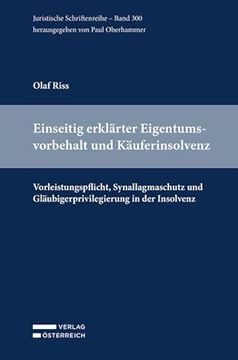portada Einseitig Erklärter Eigentumsvorbehalt und Käuferinsolvenz (in German)