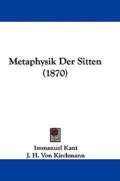 portada metaphysik der sitten (1870) (en Inglés)