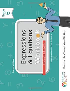 portada 6th Grade Common Core Expressions & Equations Workbook: Problem Solving Maps (Grade 6) (en Inglés)
