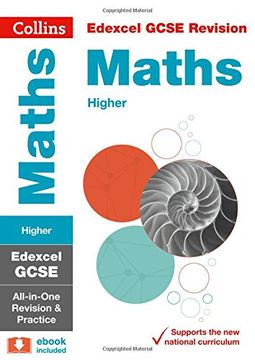 portada Gcse Maths Grade 9-1 Edexcel Higher Practice and Revision Guide With Free Online q&a Flashcard Download (Collins Gcse 9-1 Revision) (en Inglés)