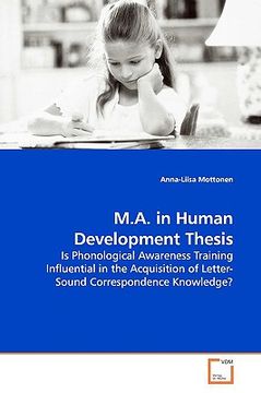 portada m.a. in human development thesis (en Inglés)