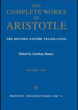 portada The Complete Works of Aristotle vol. 1: The Revised Oxford Translation (en Inglés)