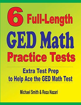 portada 6 Full-Length ged Math Practice Tests: Extra Test Prep to Help ace the ged Math Test (in English)