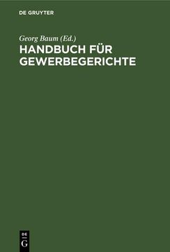 portada Handbuch für Gewerbegerichte (en Alemán)