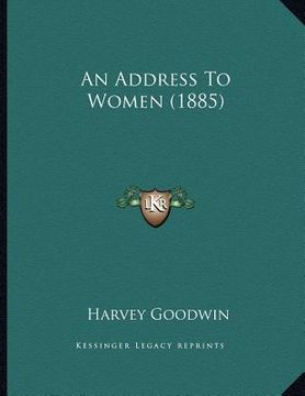 portada an address to women (1885) (en Inglés)
